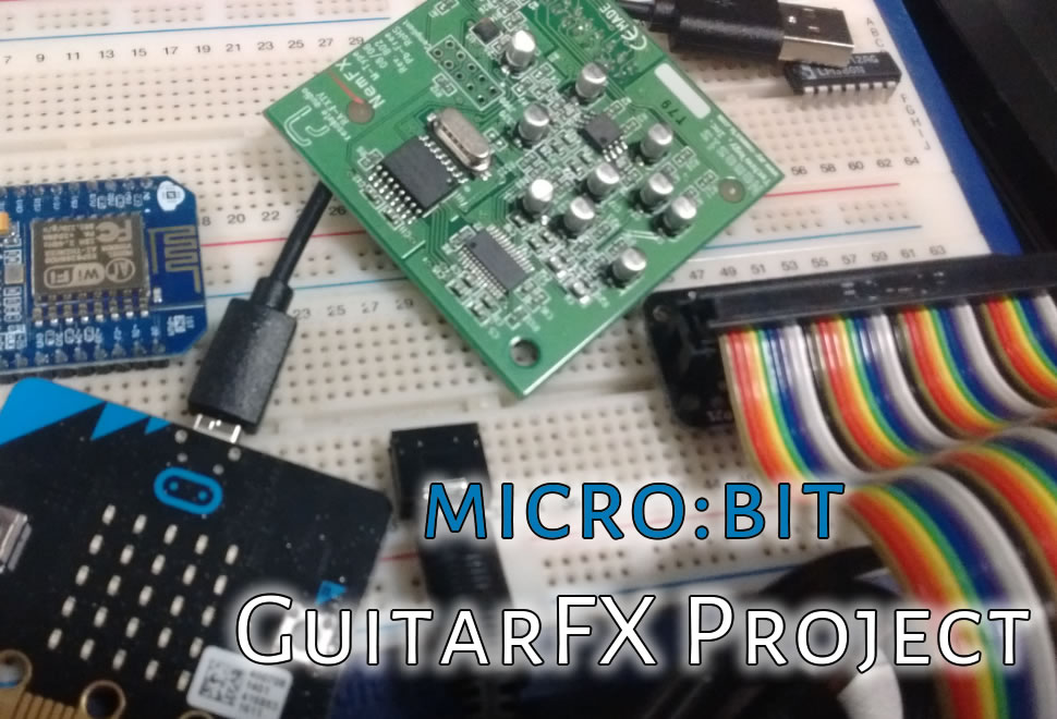 microbit bluetooth guitar fx project