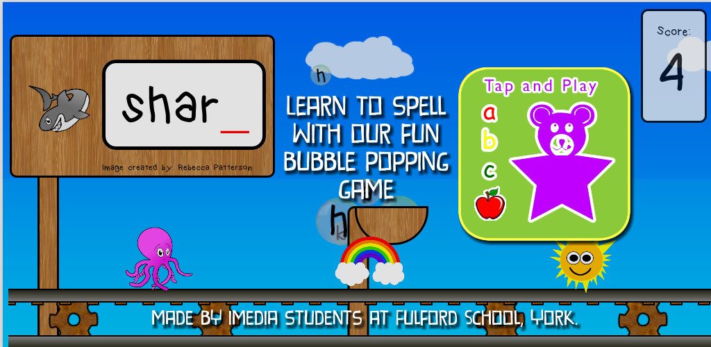 ABC Tap And Play: fun spelling app for kids