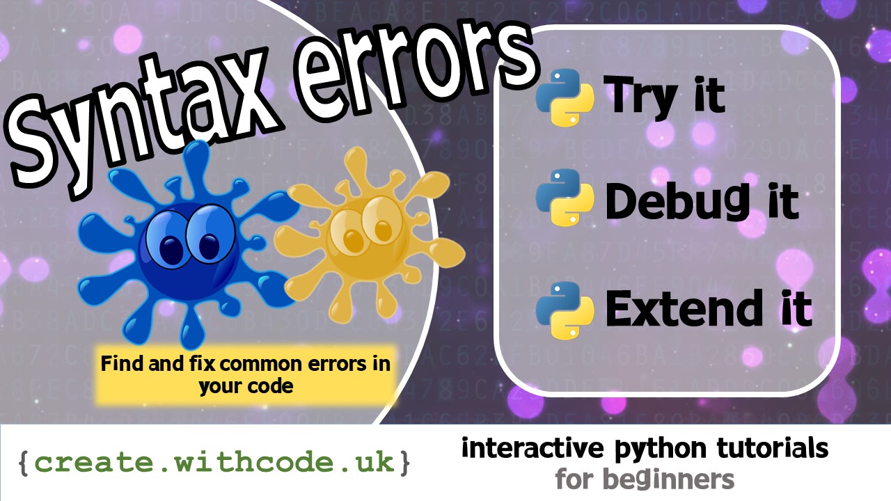 03: Python: Syntax errors