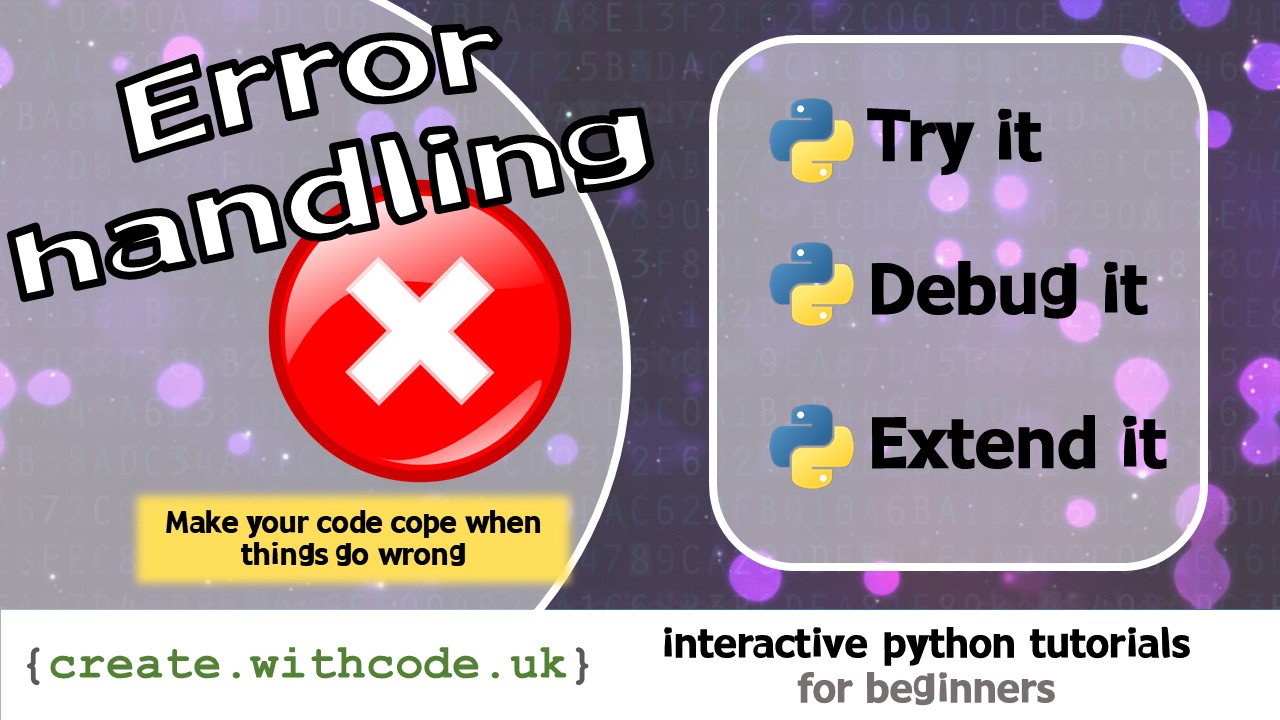 15: Error handling in python