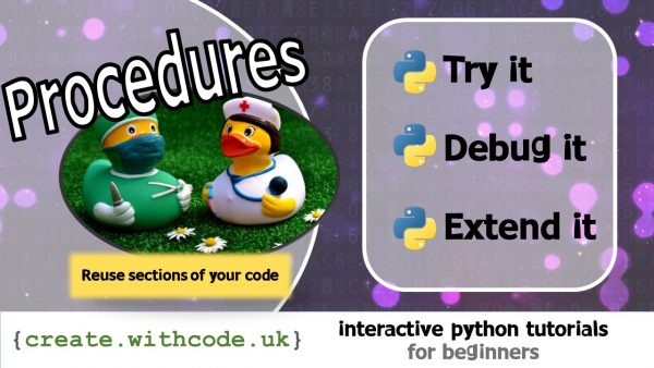16: Procedures in python